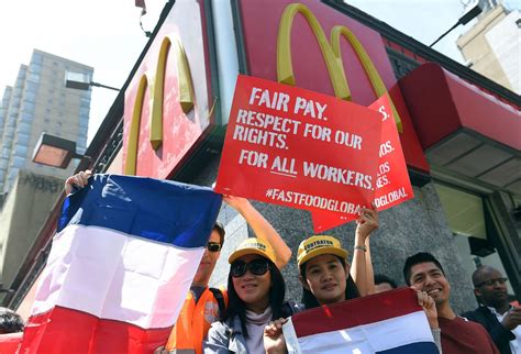 Fast Food Protests Spread Overseas The New York Times