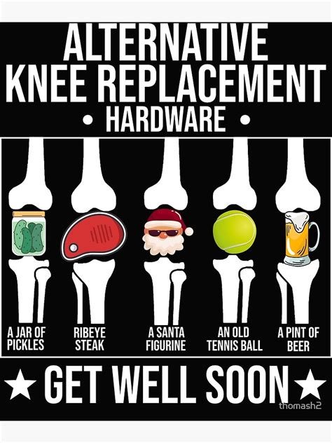 Funny Knee Replacement Surgery Recovery Hospital Art Print By