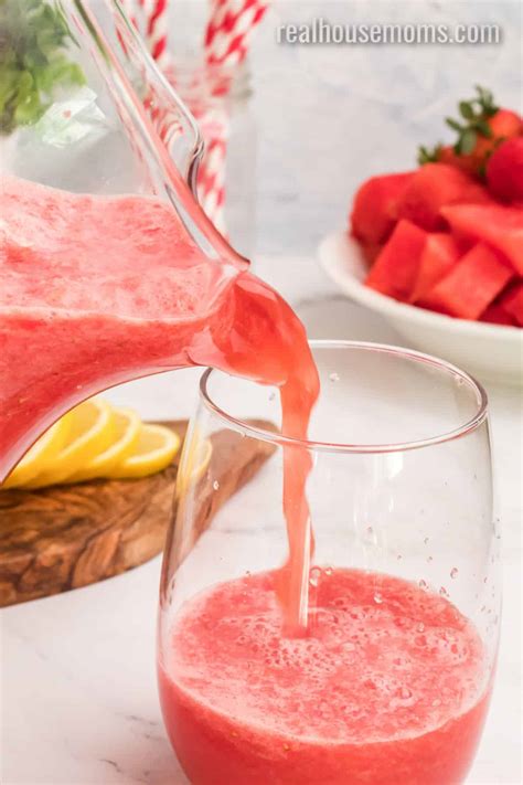 Strawberry Watermelon Lemonade Slushie ⋆ Real Housemoms