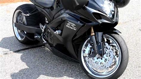 Stretched Gsxr1000 With Chrome Rims Hd Walkaround Youtube