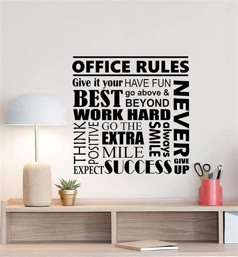 Rule Inspirational Quote Wall Decal Sports Fitness Habit Lifestyle