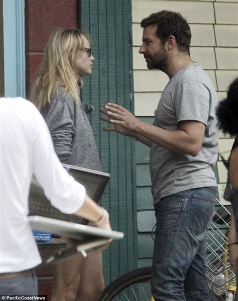 Bradley Cooper Gets Intense With Suki Waterhouse As She Visits Film Set Daily Mail Online