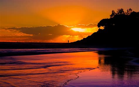 Free Download Sunset Beach Wallpaper 1920x1200 Sunset Beach Sea