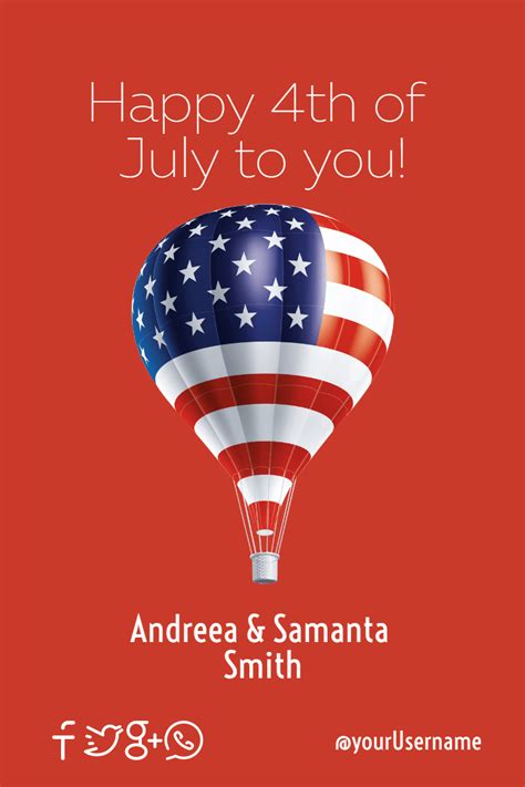 4th Of July Message 4thofjuly Design Template 103990