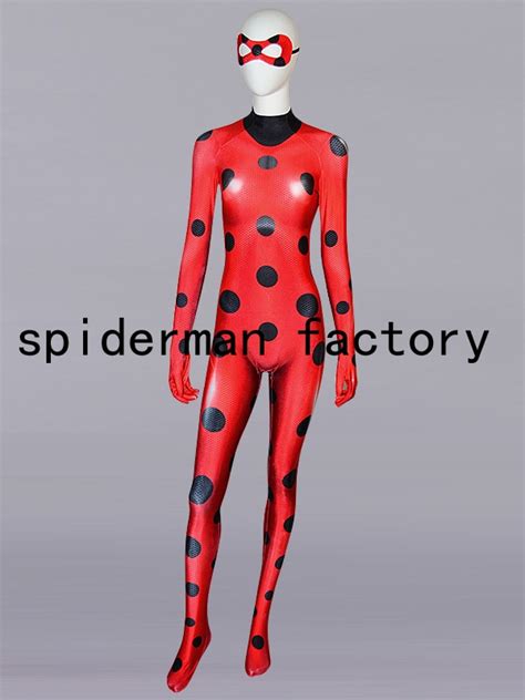 Custom Made Miraculous Ladybug Costume 3d Printed Spandex Woman Cosplay Zentai Suit Halloween