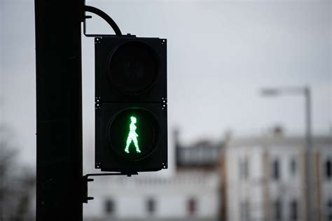 Green Man Traffic Signal Replaced By Woman