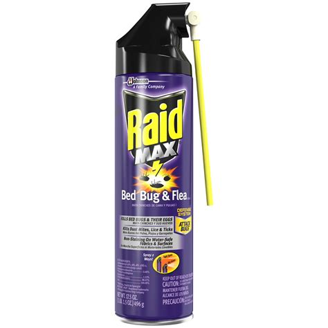 Raid Bed Bug And Flea Killer Insecticide 175 Oz Aerosol Can Outdoor