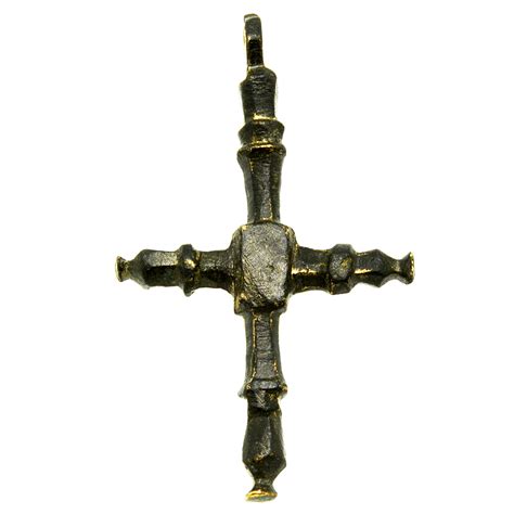 Medieval Byzantine Bronze Cross Relic