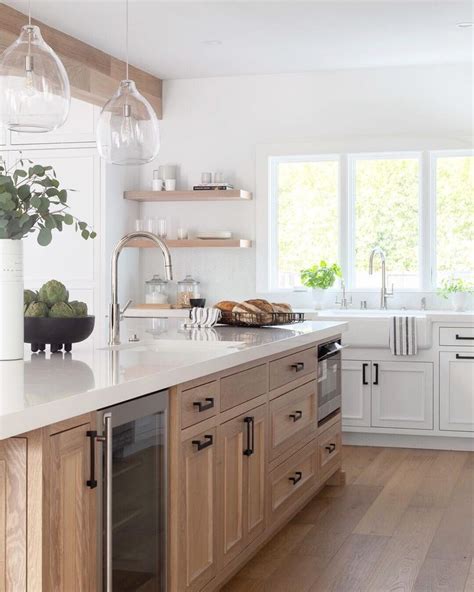 Check spelling or type a new query. Wood Island with built in wine fridge and undercounter ...