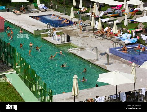 Rimske Toplice Slovenia August 3 2019 The Spas Exterior Pool