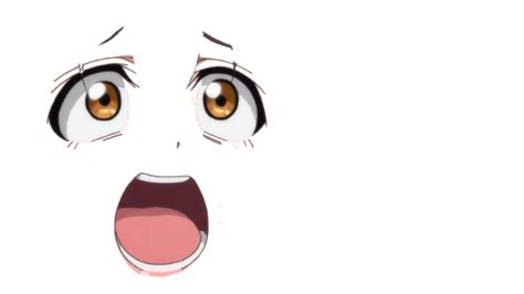 Scared Anime Face Png Scared Face Transparent Background Clipart