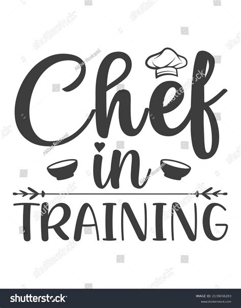 Chef Training Svg Tshirt Design Stock Vector Royalty Free 2139036283