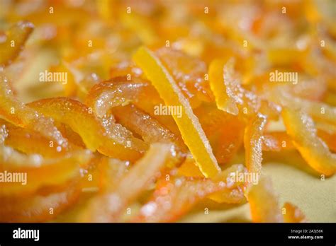 Candied Orange Peel Stock Photo Alamy