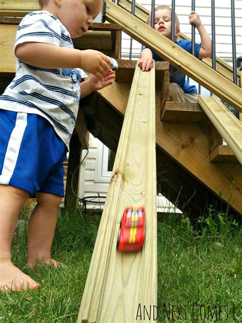 Diy Outdoor Ramps For Car Play From And Next Comes L Kids Play Yard