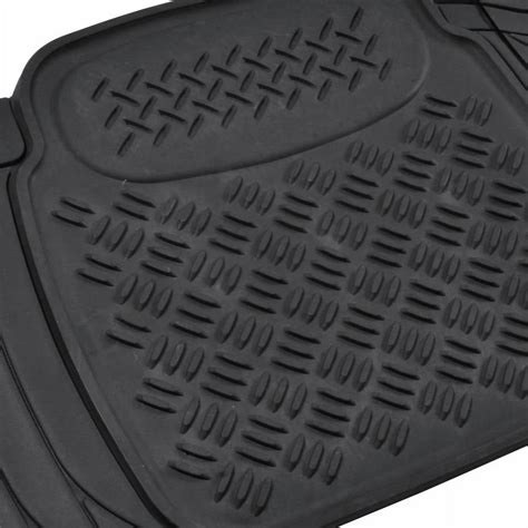 Bdk Heavy Duty Ridged Rubber Floor Mat 1 Piece Runner Liner For Car