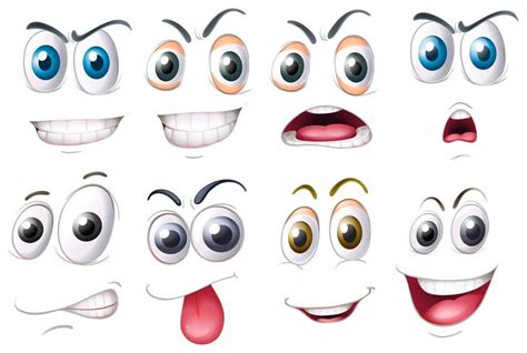 Different Set Of Eyes With Emotions 362968 Vector Art At Vecteezy