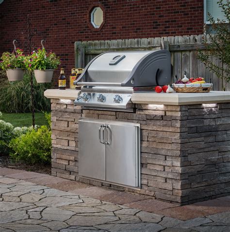 Grilling Station Outdoor Kitchen Kits Outdoor Stone Fireplaces
