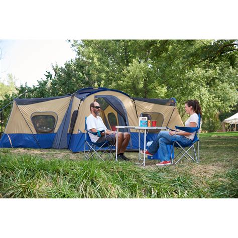 Ozark Trail 14 Person 4 Room Base Camp Tent With 4 Entrances Walmart