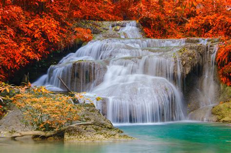 Autumn Waterfalls Wallpapers Wallpaper Cave