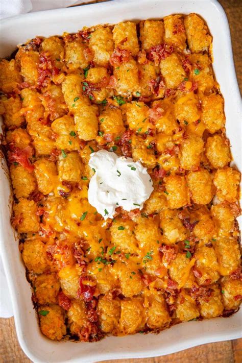 This easy dinner recipe is full of flavor and is great . Chicken Bacon Ranch Tater Tot Casserole Recipe - Dinner ...