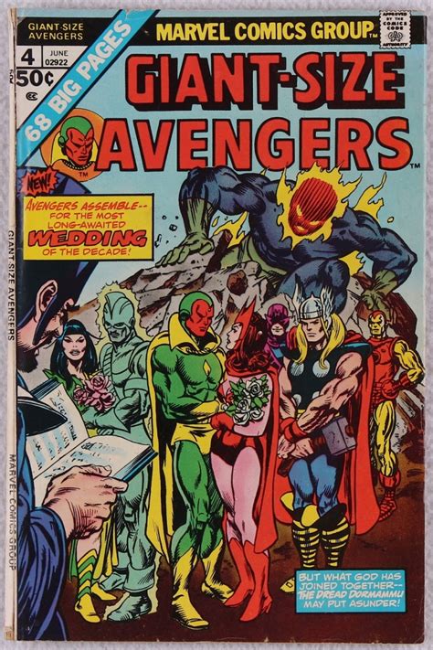 Vintage 1975 Avengers Issue 4 Marvel Comic Book
