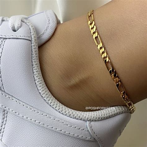 18k Gold Figaro Anklet Ankle Jewelry Anklet Anklets