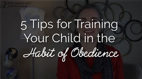 5 Tips To Train Your Child In The Habit Of Obedience Youtube