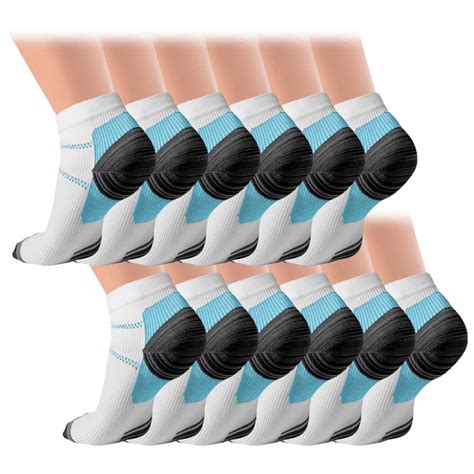 Morningsave 6 Pack Extreme Fit Unisex Ankle Compression Socks