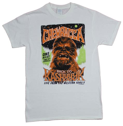 Star Wars Mens T Shirt Chewbacca Back To Kashyyyk Poster Image