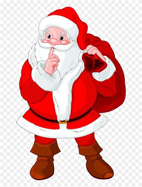 Be Quiet Secret Santa Clipart Xmas Clip Art Santa Claus