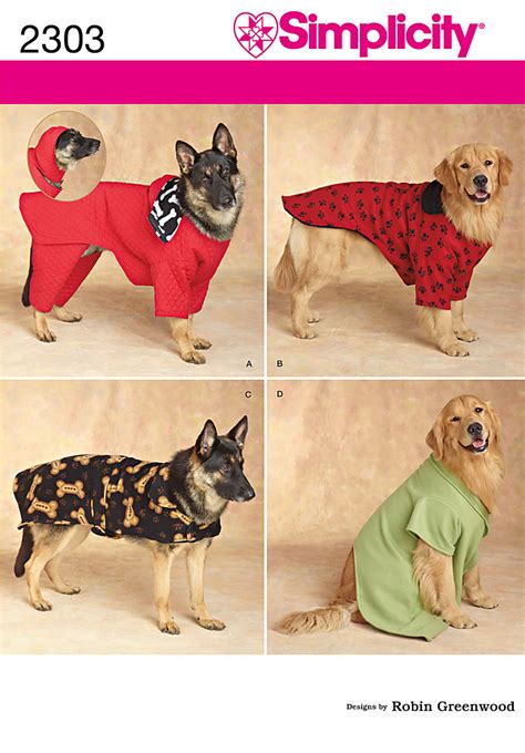 3 Size Dog Clothing Coat Costume Bed Sewing Pattern 4avl Dinosaur