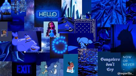 Royal Blue Aesthetic Desktop Wallpaper💤 Aesthetic Desktop Wallpaper