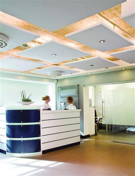 Browse 134 photos of floating ceiling. CertainTeed Ecophon Master Solo S | Office ceiling design ...