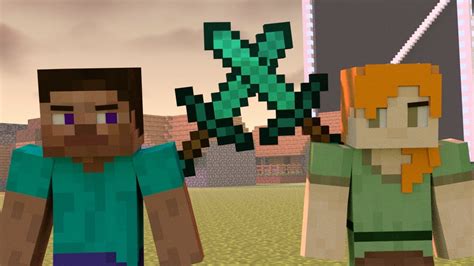 Steve Vs Alex Epic Battle Minecraft Animation Youtube