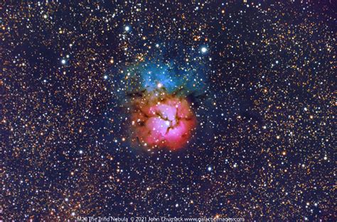 M20 The Trifid Nebula Complex In Sagittarius Galactic Images