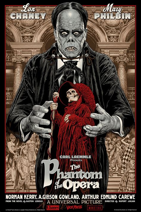 New Art Posters Of Phantom Of The Opera And Frankenstein The Classic