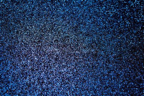 Shimmering Blue Glitter Macro Abstract Texture Background Stock Photo