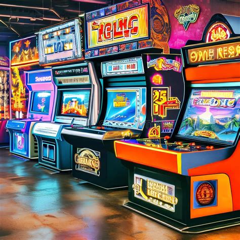 342 Retro Arcade A Nostalgic And Retro Background Featuring A Vintage