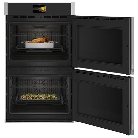 Ge Profile 30 Double Wall Oven With Right Hand Side Swing Doors In