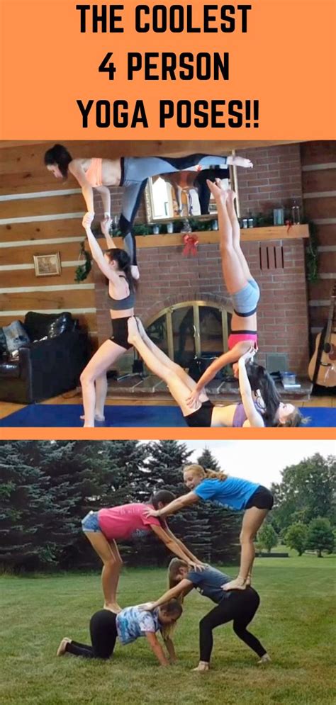 4 Person Yoga Poses Acro Yoga Poses Yoga Poses Group Yoga Poses