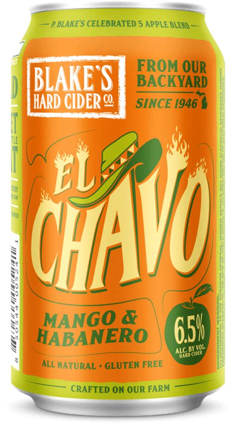 Blake S Cider El Chavo Mango Habanerno 12 Oz Cans 6 Pack Beverages2u