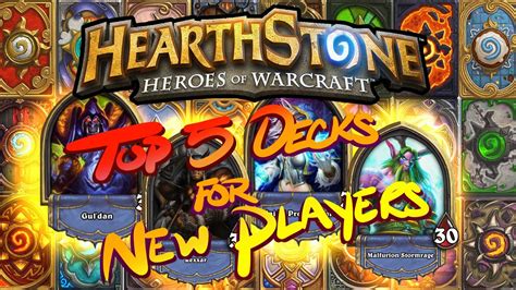 These duels decks often are the top meta decks for the mode! Hearthstone: Top 5 Decks For Beginner Players 1.5 - YouTube