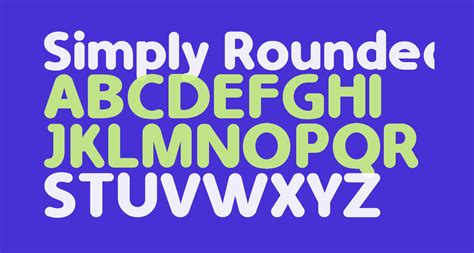 Simply Rounded Bold Free Font What Font Is