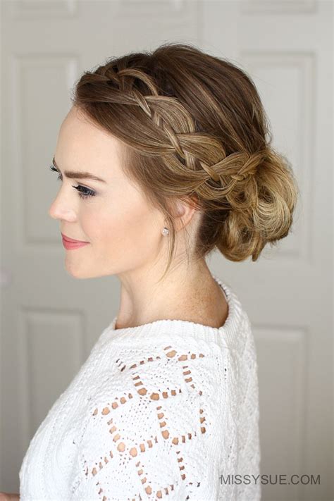In addition to the most detailed step by step tutorial on how to do a 4 strand braid hair style, it also includes a bunch of the most beautiful ideas. Four Strand Braid Low Bun | MISSY SUE | Heatless hairstyles, Chignon hair, Braided hairstyles easy