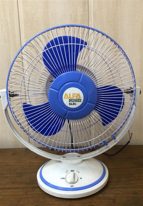Abs Plastic Solar Bldc Table Fan 12 V Blue And White Id 22354049455