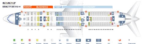 43 200er American Airlines 777 200 Business Class Seat Map Background