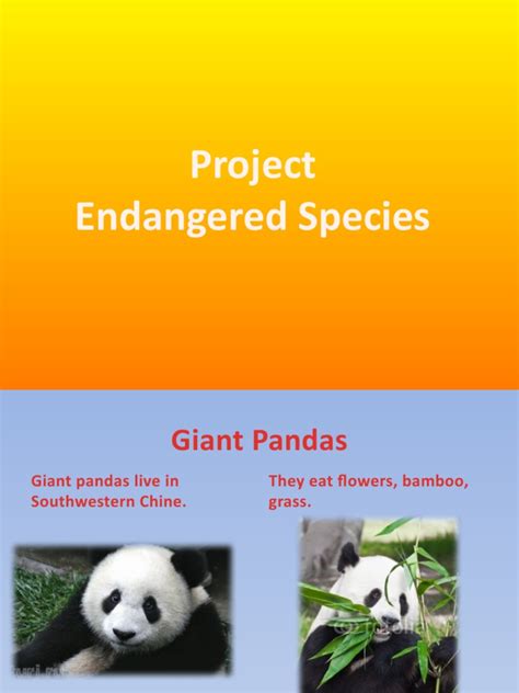 Endangered Species Pdf