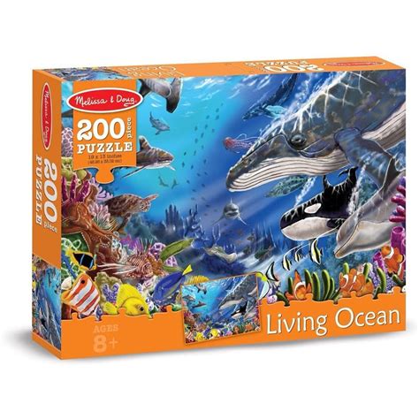 Melissa And Doug Living Ocean Underwater Sea Animals Jigsaw
