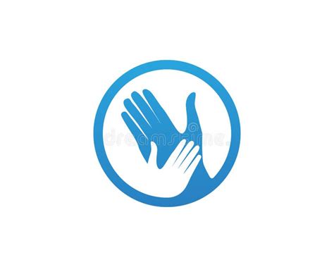 Help Hand Logo And Vector Template Symbols Stock Vector Illustration