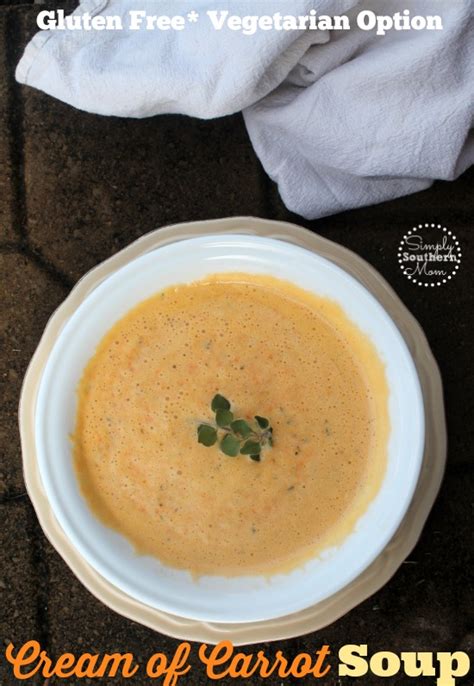 Easy Homemade Cream Of Carrot Soup Recipe
